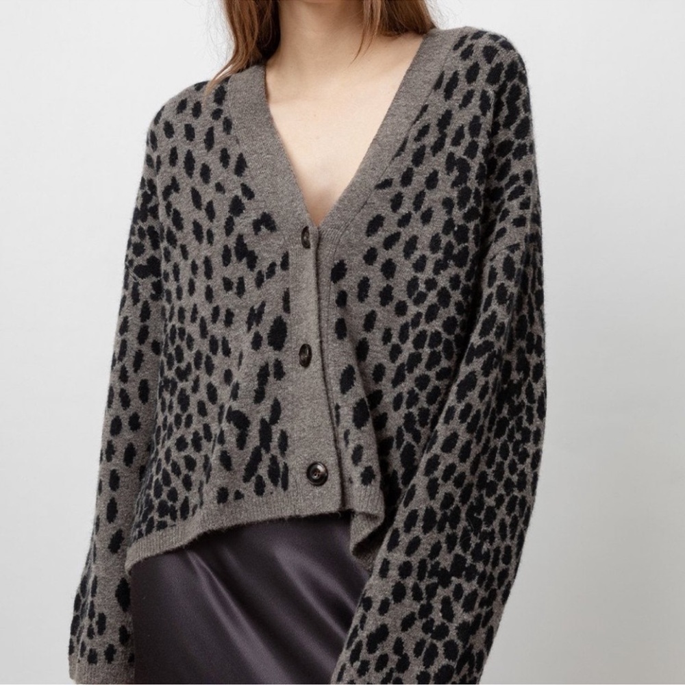 Rails Reese Dalmatian cardigan sweater - Picture 2 of 7